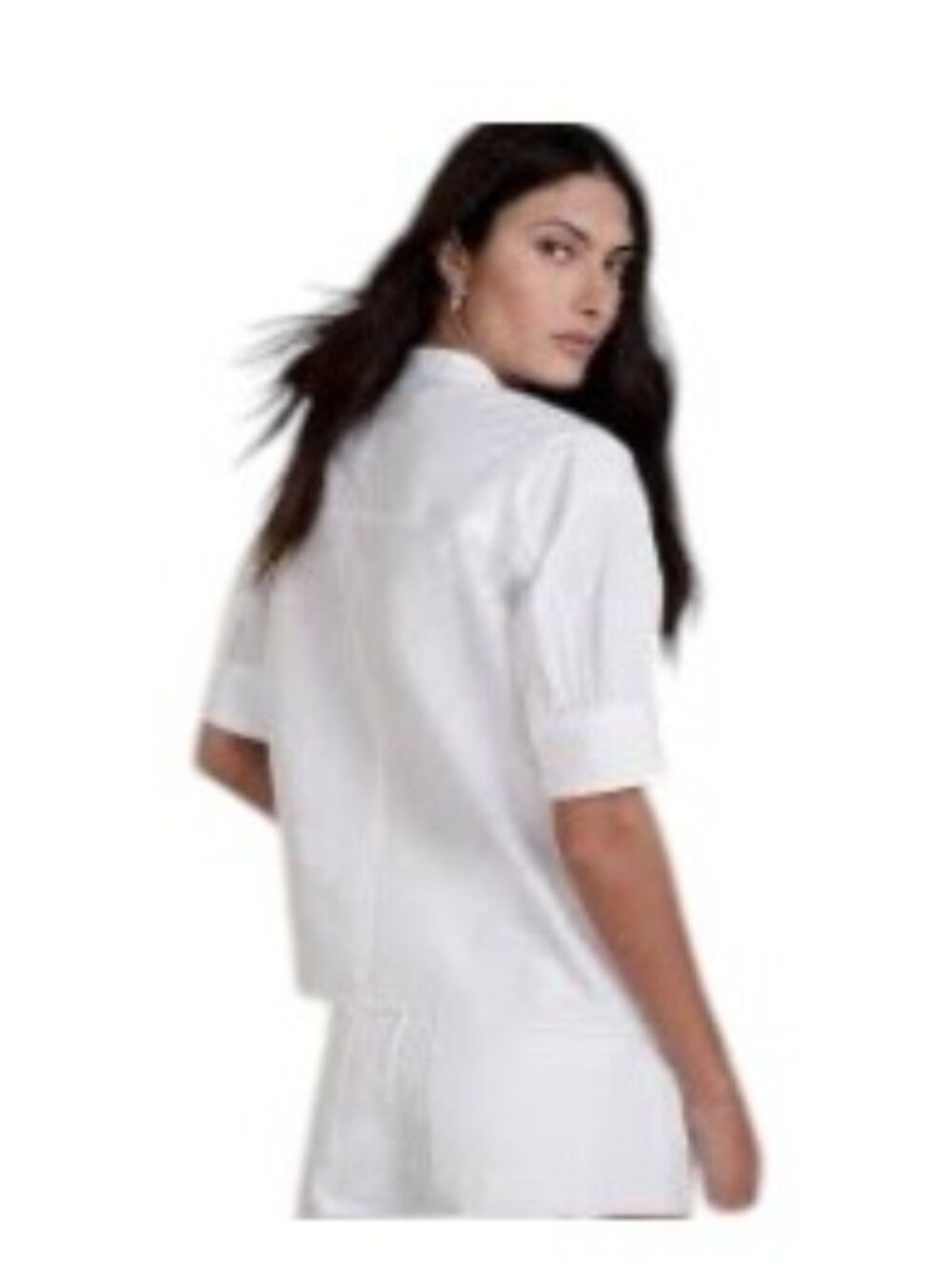 Banana Republic Button Down Shirt White Size S Minimalist Preppy Old Money Cute - Picture 12 of 16